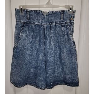 Vintage Gitano Express jean shorts 13/14 high rise mom denim acid wash